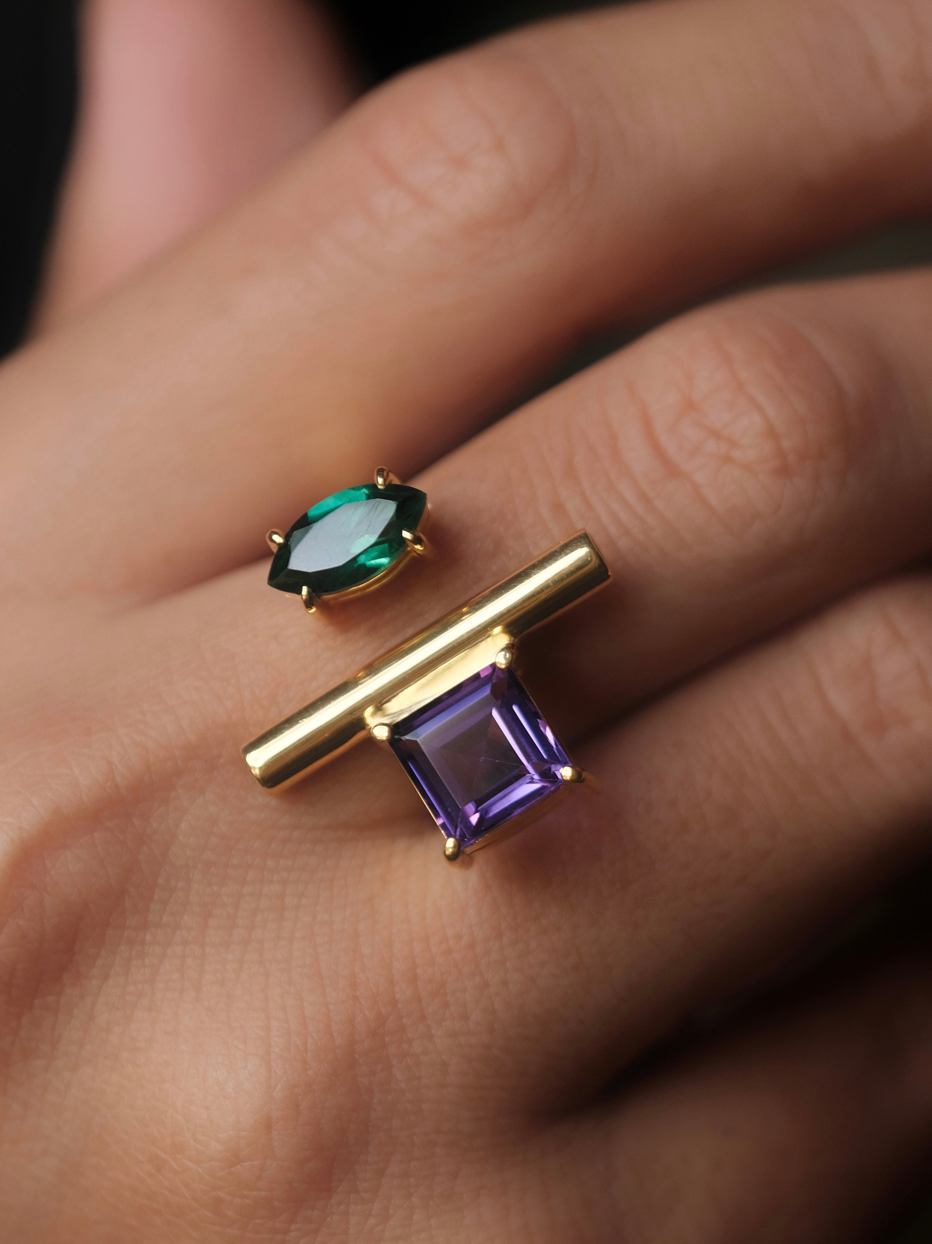 EMMA Amethyst Gold Ring