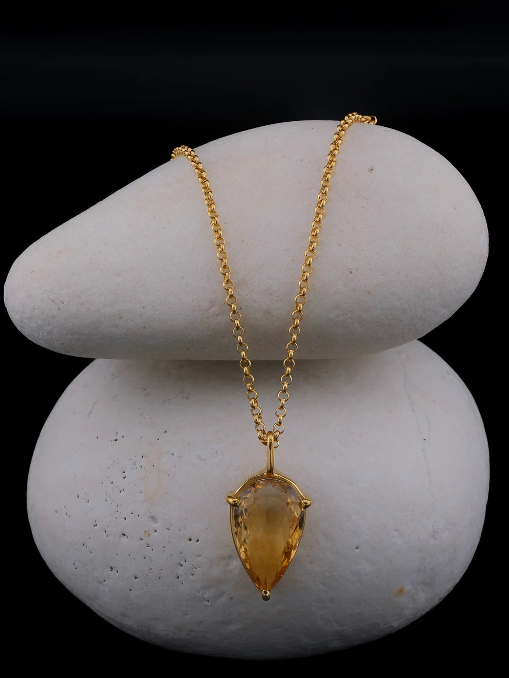 CLER Citrine Gold Necklace