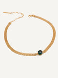 GWEN Green Gold Necklace