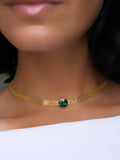 GWEN Green Gold Necklace