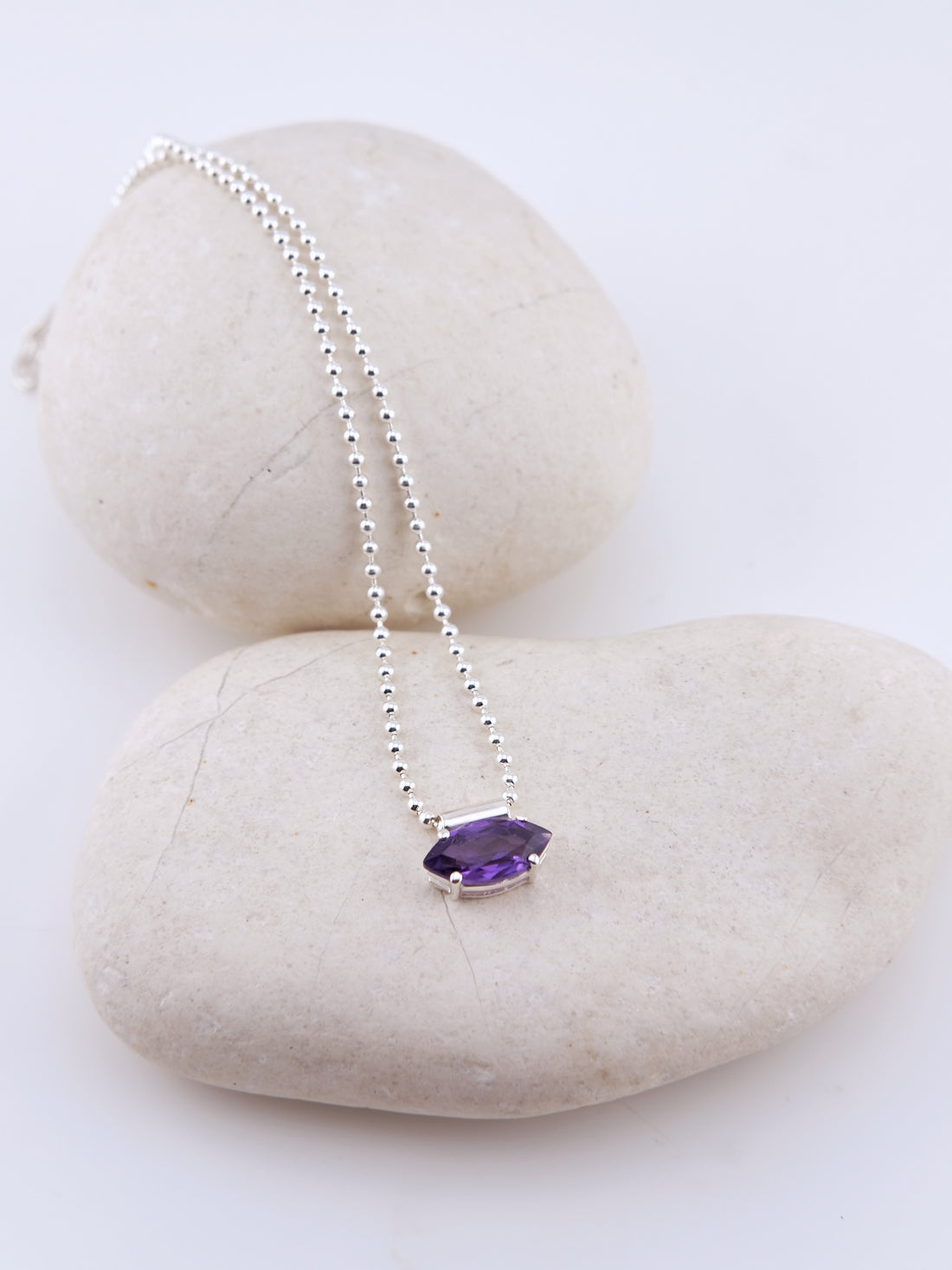 JULIA Amethyst Silver Necklace
