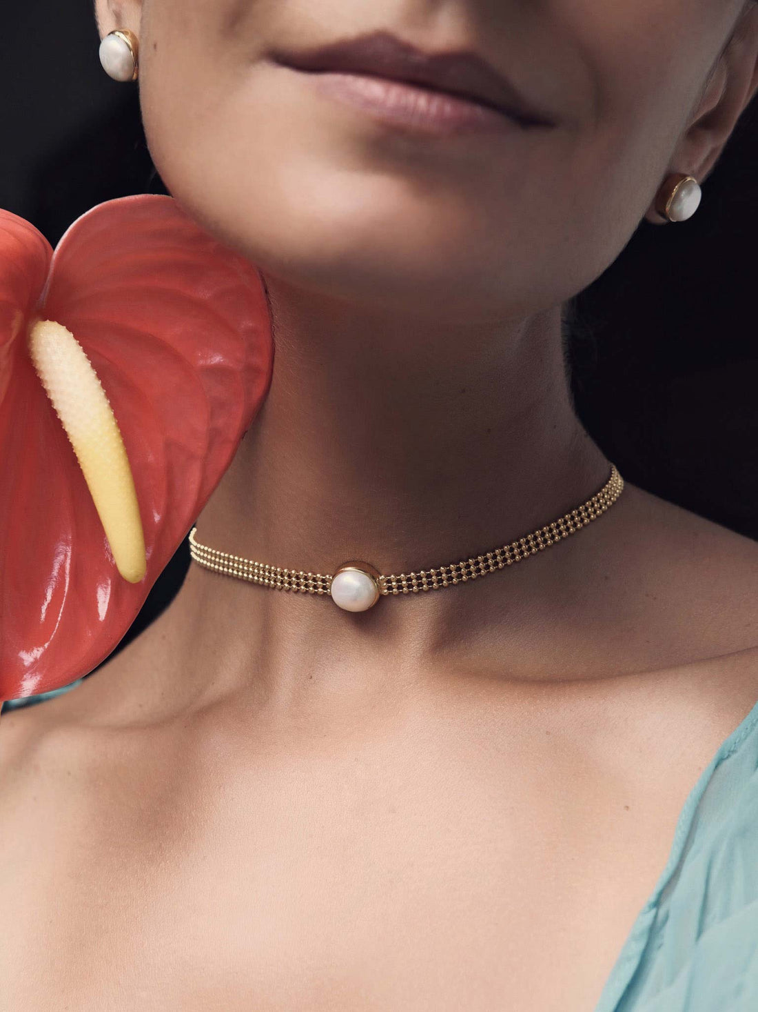 FORTY Gold Earrings