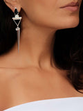 LIKA Black Spinel Silver Earrings