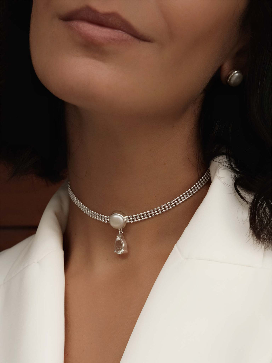 FIRENA Silver Nacklace