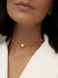 Necklace Polin Gold on model