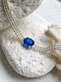 SIRENA Blue Sapphire Silver Necklace